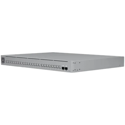 Ubiquiti 24-port, Layer 3 Etherlighting switch with 2.5 GbE, 8x 2.5 GbE RJ45 ports, 16x GbE RJ45 ports, 2x 10G SFP+ ports