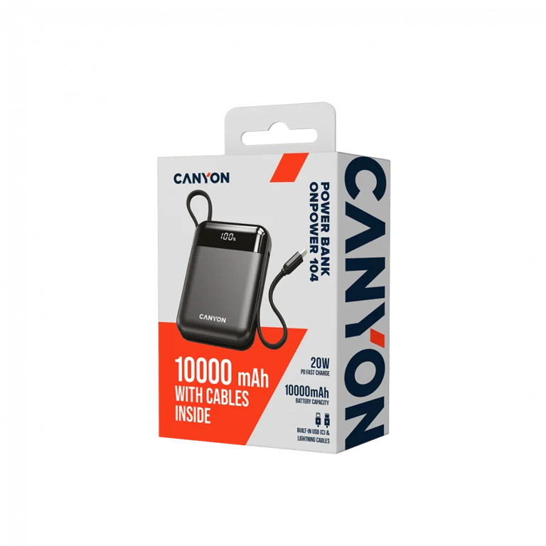 CANYON power bank OnPower 104 10000mAh Black