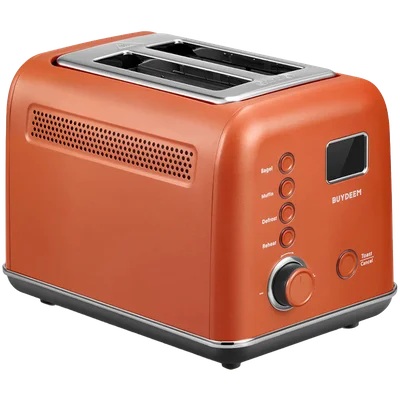 BUYDEEM 2 Slice Automatic Metal Toaster, model DT730E, color Koi Red, EU