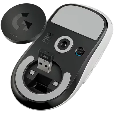 Гейминг мишка Logitech G PRO X SUPERLIGHT 2 бяла, безжична, Hero 2 сензор