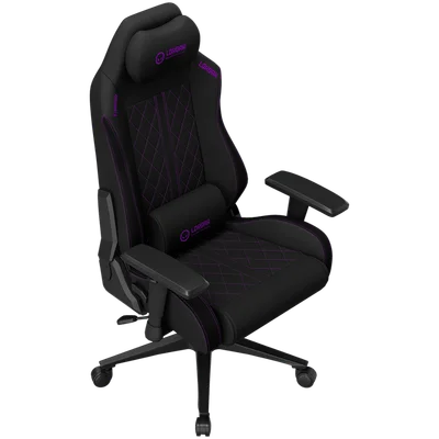 LORGAR CHA41, Ergonomic Gaming Chair Advanced, premium anti-stain fabric, Black/purple