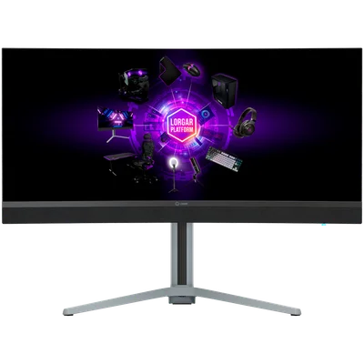 LORGAR 34MP1, UWQHD MiniLED Gaming Monitor Pro, 34'' (3440*1440) VA curved monitor, black/milky grey