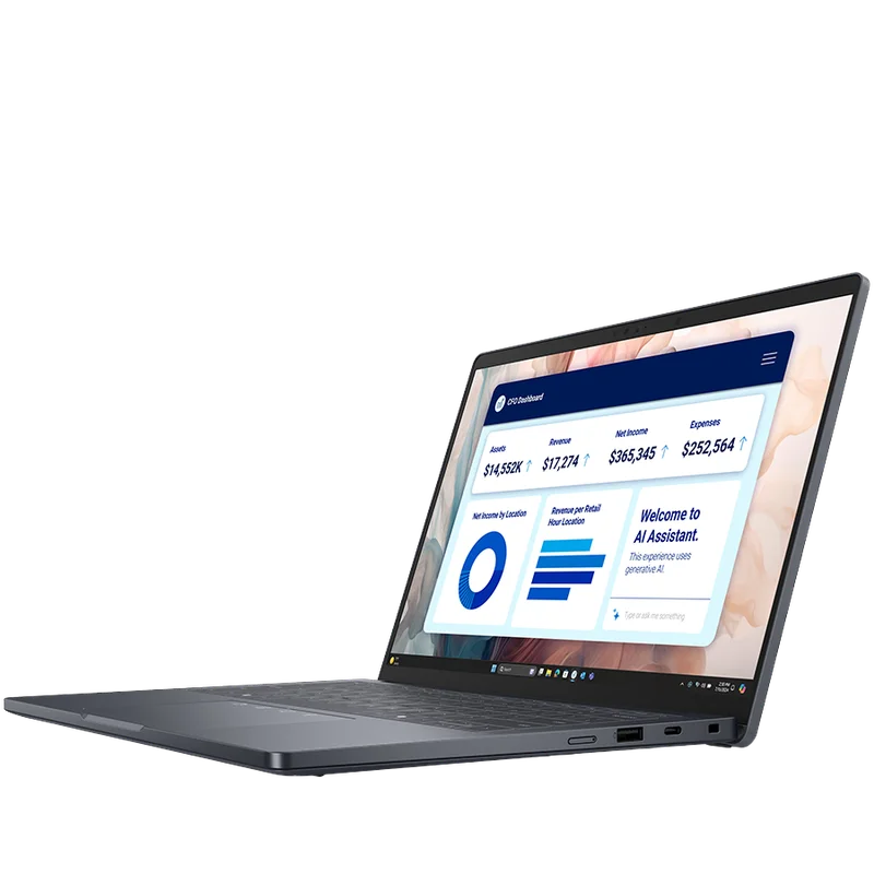 Dell Pro 14 Plus (PB14250), Intel Core Ultra 7 255U (12C, 8T, 12MB cache, up to 5.2GHz), 14.0"FHD(1920x1200) Non-Touch AG, 16GB (1x16GB) DDR5, 512GB M.2 SSD, Intel Graphics, WiFi+BT, HDR Cam+Mic, BG Backlit KBD, no FPR, Win 11 Pro, 3Y Basic onside