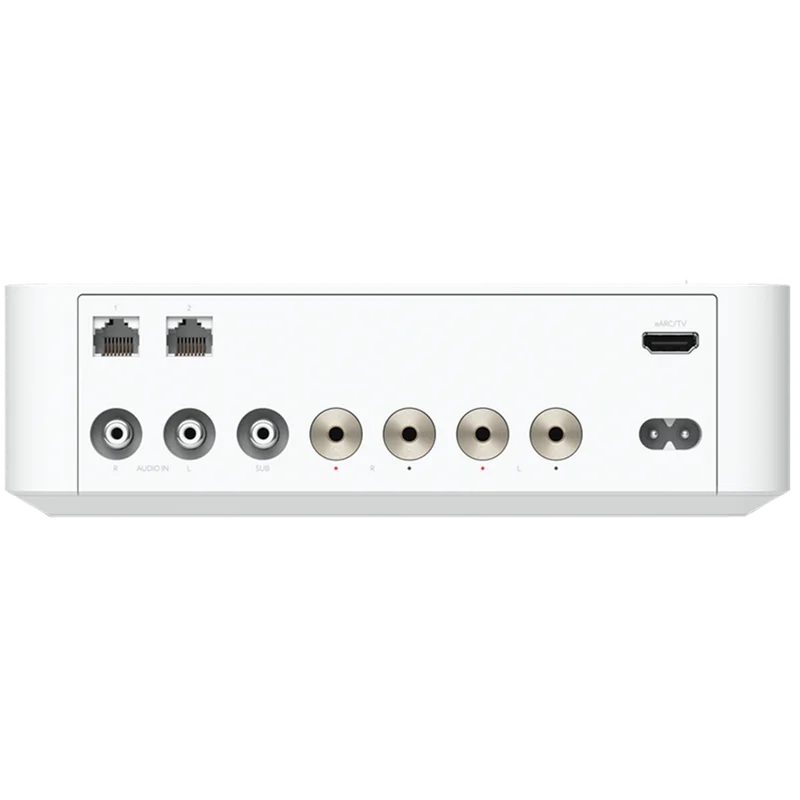 Ubiquiti UPL-Amp-W-EU Premium speaker amplifier designed for high-fidelity multi-zone audio streaming and immersive spatial sound experiences, 130 watts per channel at 8 ohms, 2x speaker terminal outputs with (2) custom-designed banana plugs include