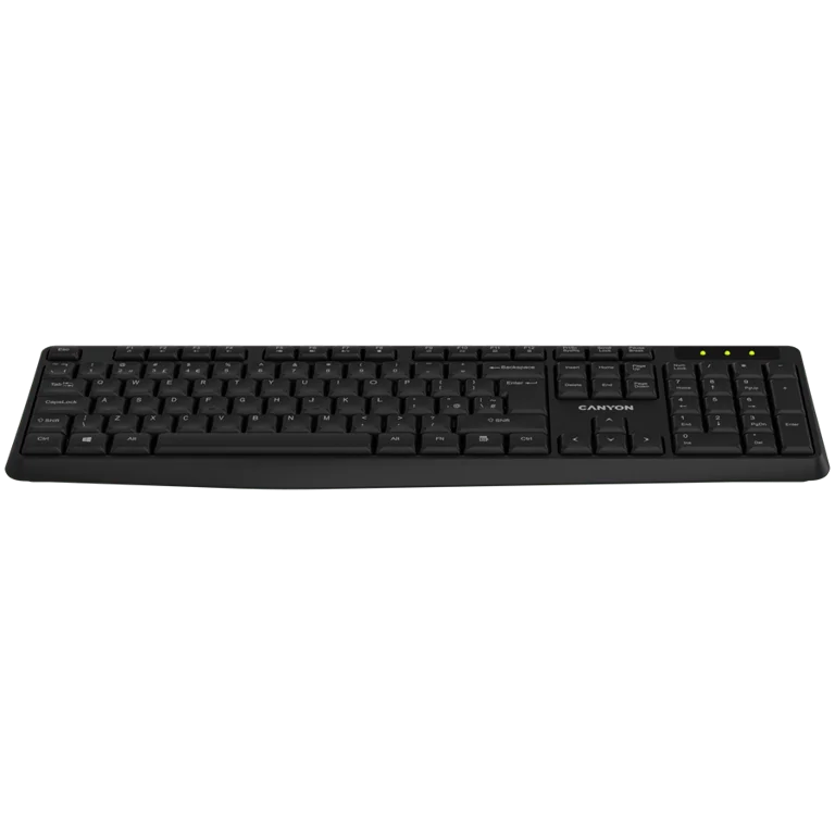 CANYON keyboard KB-W01 EN/BG Wireless Black