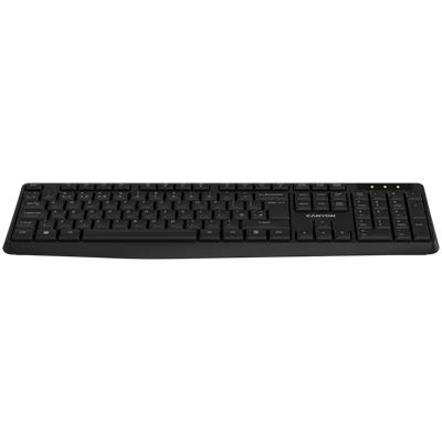 CANYON keyboard KB-W01 EN/BG Wireless Black