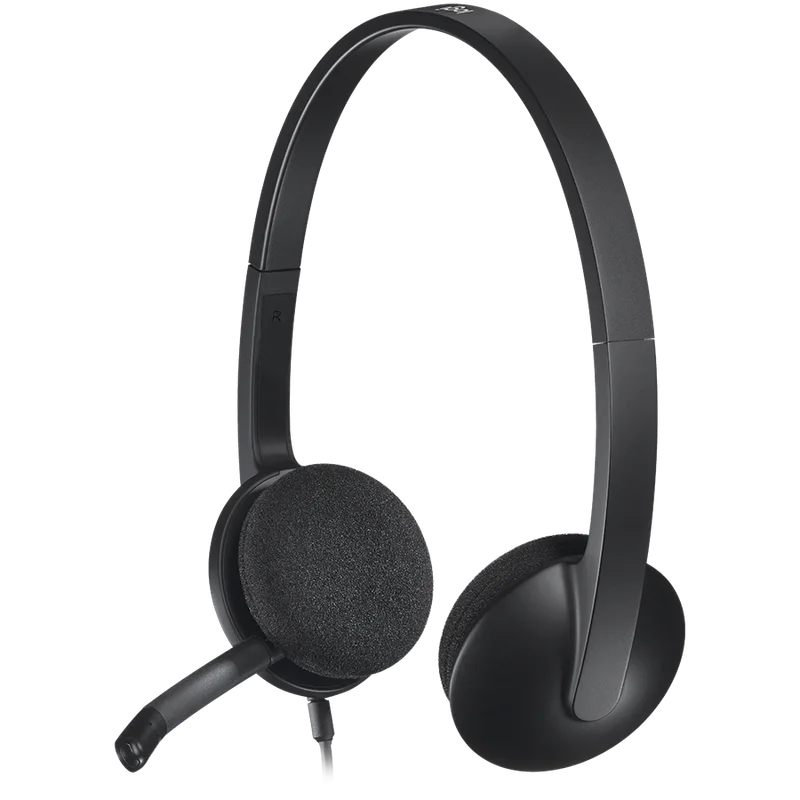 Слушалки Logitech H340 USB, черен