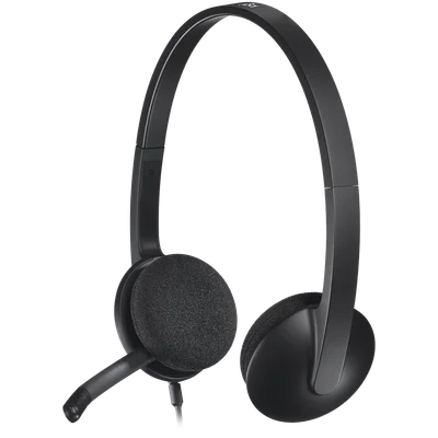 Слушалки Logitech H340 USB, черен