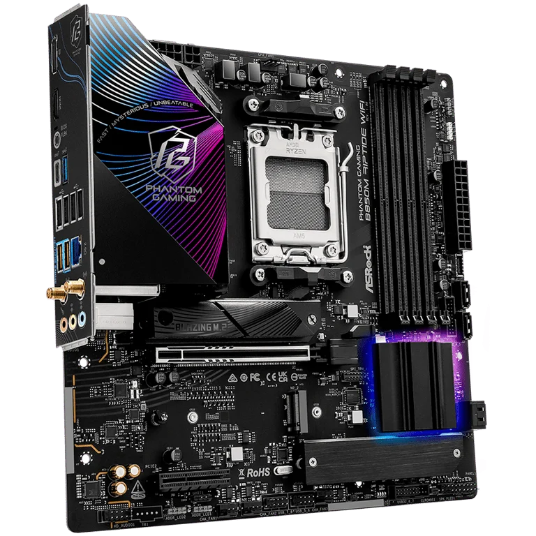 Дънна платка ASROCK B850M Riptide WiFi AM5 DDR5 mATX