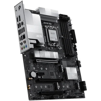 MSI PRO Z890-P WIFI6E, LGA 1851, Dual Channel DDR5 up to 9200(OC)MHz, 3x PCIe x16 slots, 4x M.2 slot, 4x USB 2.0, 2x USB 3.2 Gen 1, 1x USB 3.2 Gen 2, 1x USB 3.2 Gen 2 Type-C, 1x HDMI, 1x DP, 5Gbps LAN, WIFI6E, 7.1 Audio, 3Y