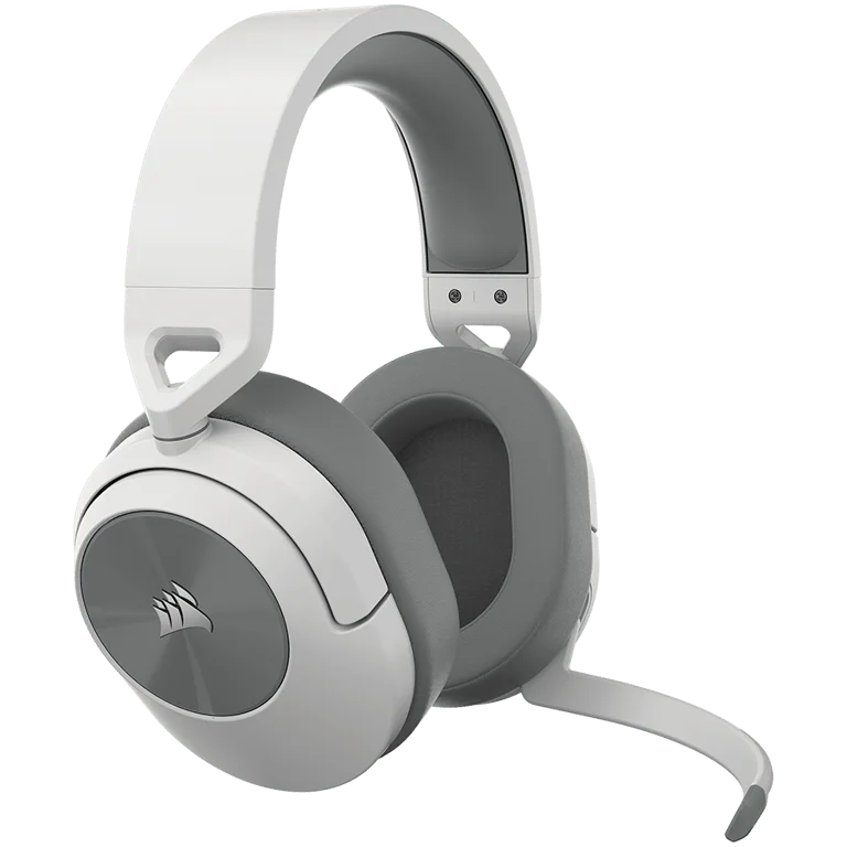 Гейминг слушалки CORSAIR HS55 Wireless, бял