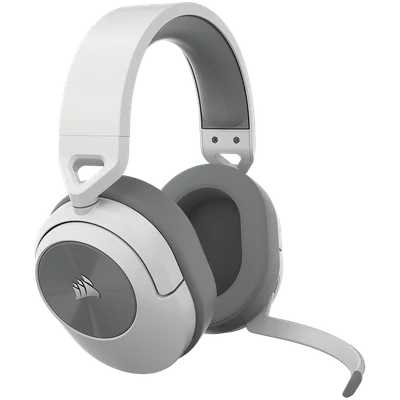 Гейминг слушалки CORSAIR HS55 Wireless, бял