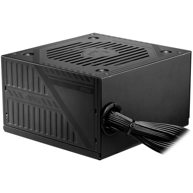MSI MAG A600DN, 600W, 80 Plus Standart, 120mm Low Noise Fan, Protections: OCP/OVP/OPP/OTP/SCP/UVP, Dimensions: 150mmx140mmx86mm, 3Y Warranty