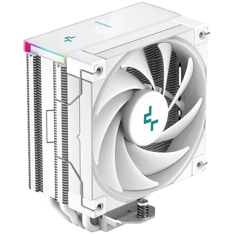 DeepCool AK400 DIGITAL SE WH, CPU Air Cooler, 1x120mm FK120 PWM Fan, Digital Display, ARGB, 4 Heatpipes, White, LGA1851/1700/1200/115x, AMD AM5/AM4, 126x97x157 mm(LxWxH), R-AK400-WHADMN-GJD, 3Y