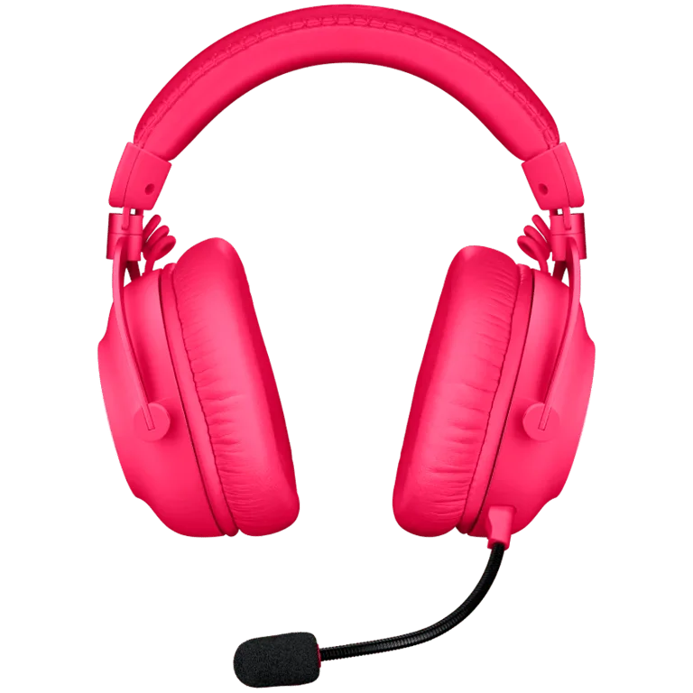 Гейминг слушалки Logitech G PRO X2 LIGHTSPEED безжични, магента