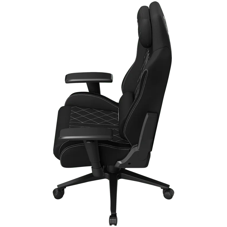 LORGAR CHA41, Ergonomic Gaming Chair Advanced, premium anti-stain fabric, Black/white