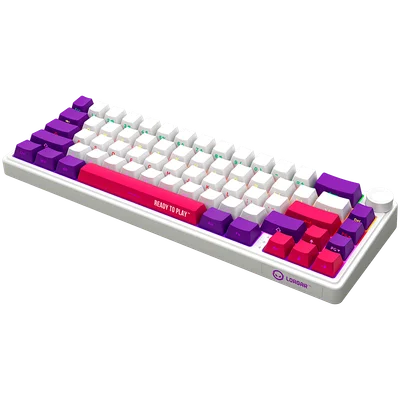 LORGAR KBP70MW, Wireless 65% Mechanical Gaming Keyboard Pro, White, EN layout