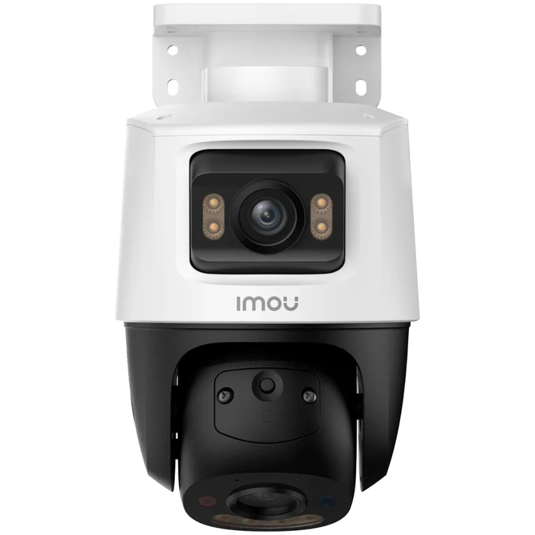 Imou Dual-Lens PoE Outdoor Smart IP PTZ Camera, 5MP+5MP, 3.6mm 76H, 0-260 Pan, 0-25 Tilt, IR up to 30m, H.265, 15 fps, 8x digital zoom, Motion detection, crossing line, Mic and Speaker, micro SD up to 512GB, 1x RJ45, PoE DC 12V, 1A