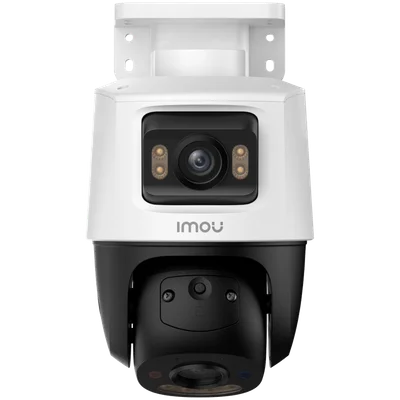 Imou Dual-Lens PoE Outdoor Smart IP PTZ Camera, 5MP+5MP, 3.6mm 76H, 0-260 Pan, 0-25 Tilt, IR up to 30m, H.265, 15 fps, 8x digital zoom, Motion detection, crossing line, Mic and Speaker, micro SD up to 512GB, 1x RJ45, PoE DC 12V, 1A
