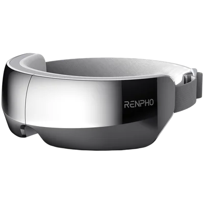 Масажор за очи RENPHO – Eyeris View R-G004, сив, 5 режима, нагряване, Bluetooth, сгъваем