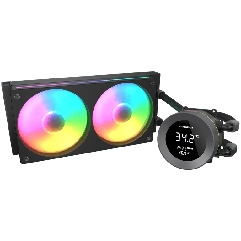 COUGAR Poseidon Vistek ARGB 240 AiO Liquid Watercooling - Black