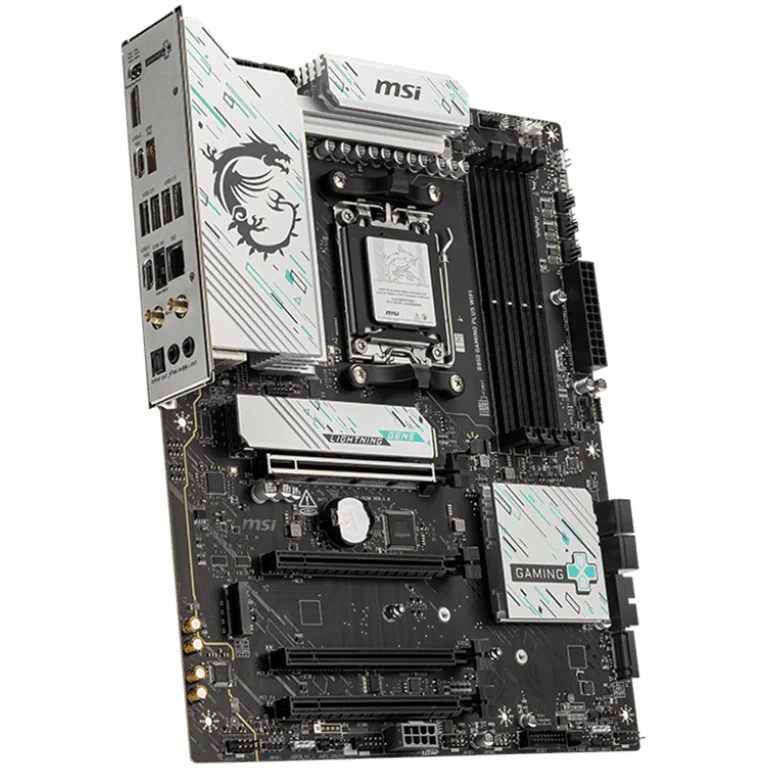 MSI B850 GAMING PLUS WIFI, ATX, Socket AM5, 4x DDR5 Dual Channel DDR5 up to 8200(OC)MHz, 4x PCIe 3.0 x16 slot, 3x M.2 slot, 4x USB 2.0, 1x USB 5Gbps, 1x USB 10Gbps, 2x USB 10Gbps Type-C, DP, 7.1 HD Audio, 5G LAN, WiFI 7, BT, 3Y