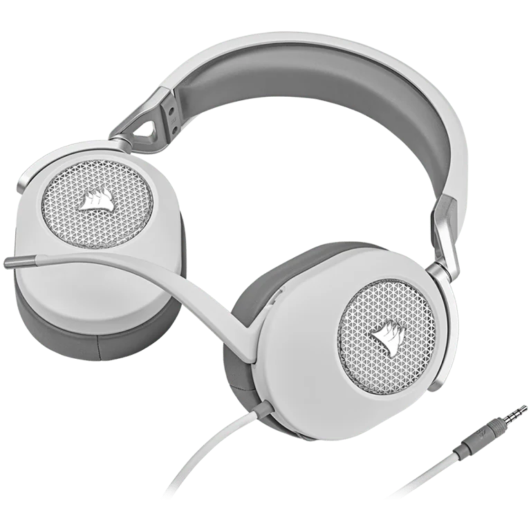 Гейминг слушалки CORSAIR HS65 Surround Бял