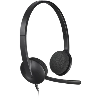 Слушалки Logitech H340 USB, черен