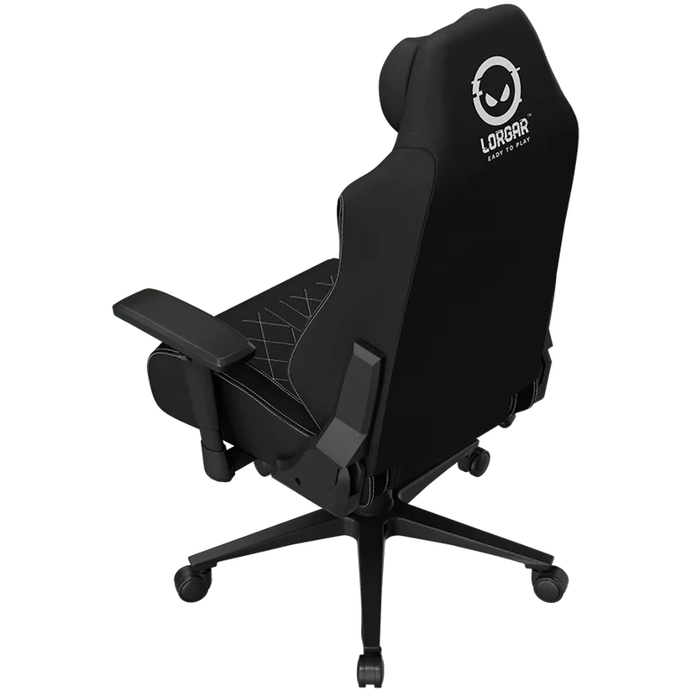 LORGAR CHA41, Ergonomic Gaming Chair Advanced, premium anti-stain fabric, Black/white