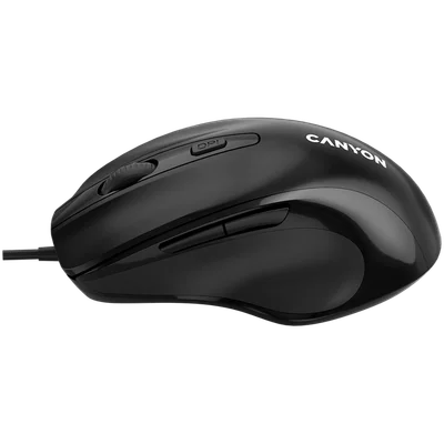 Мишка CANYON – M-6, с кабел, 3200 DPI, 6 бутона, черна