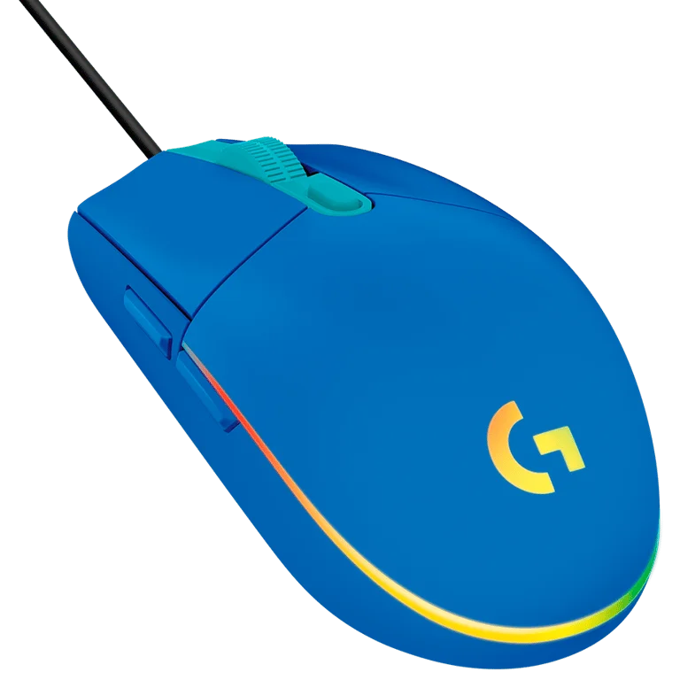 Геймърска мишка Logitech G102 LIGHTSYNC, 8000 dpi, 6 бутона, син