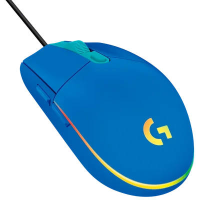 Геймърска мишка Logitech G102 LIGHTSYNC, 8000 dpi, 6 бутона, син