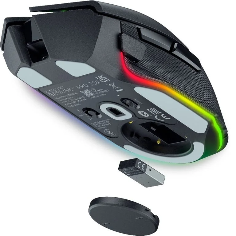 Геймърска мишка Razer Basilisk V3 Pro 35K RZ01-05240100-R3G1, безжична, Focus Pro 35K, 35000 DPI, черна
