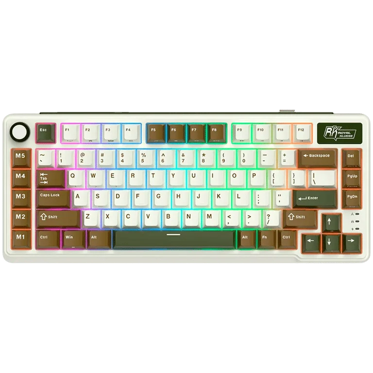 Гейминг клавиатура ROYAL KLUDGE RK L75 Palm Green Cream switch
