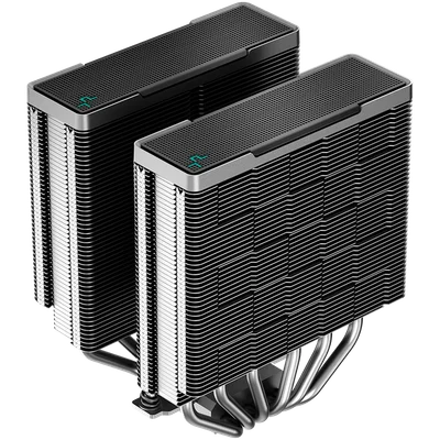 Охладител за процесор PROTECH DeepCool AK620 R-AK620-BKNNMT-G, 2x120mm PWM вентилатор, 6 heatpipes, TDP 260W, LGA2066/2011-v3/2011/1700/1200/115x, AMD AM5/AM4, 129x138x160mm, Черен