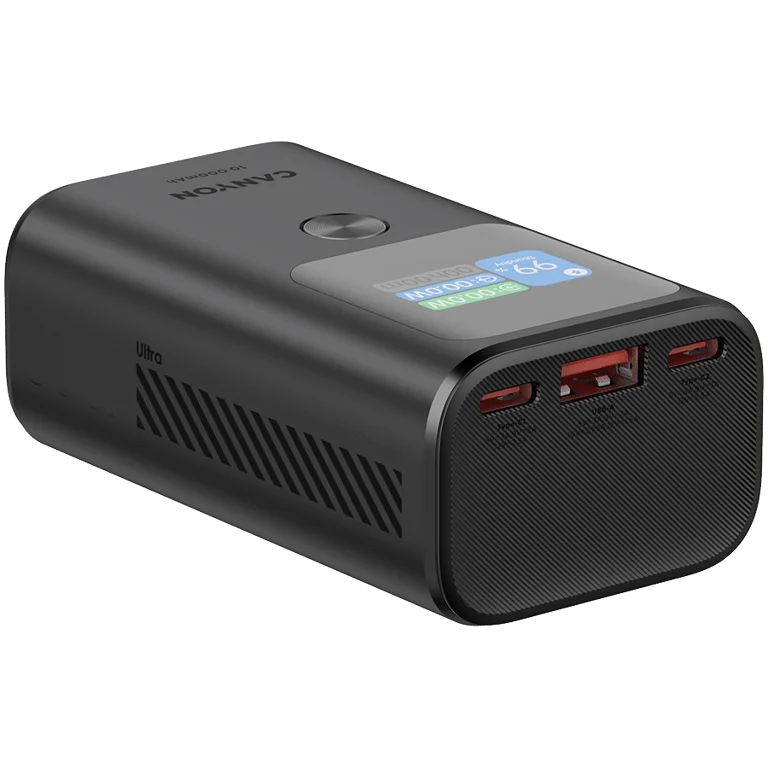 Външна батерия CANYON OnPower 130 10000mAh PD30W тъмно сив