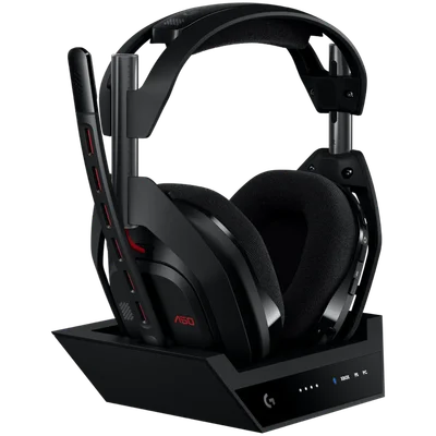 Гейминг слушалки LOGITECH – Astro A50, безжични, 40 mm, Dolby Atmos, 24 ч. батерия, черни