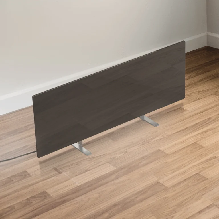 AENO Premium Eco Smart Heater, 700W, Tempered glass, Infrared+convection heating type, Plug type: Europe (E/F type), BLACK