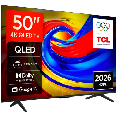 TCL 50P7L 50'' 4K HDR Dolby Vision, HDR10+ Built-in 2.4/5GHz Wi-Fi, MIMO DVB-C Pan EU