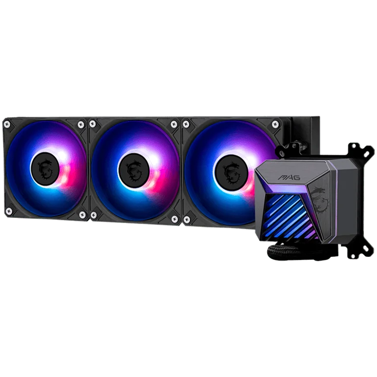 Охладителна система MSI MAG CORELIQUID A15 360, 3x120mm ARGB вентилатори, съвместима с Intel LGA 1700/1851 и AMD AM4/AM5