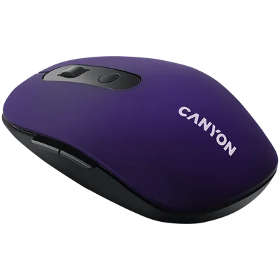 Безжична мишка CANYON MW-9 Dual-mode, виолетова