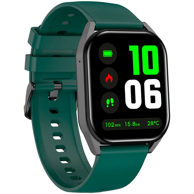 Смарт часовник CANYON – Chatter SW-58, 1.8" IPS, Bluetooth обаждания, черно-зелен