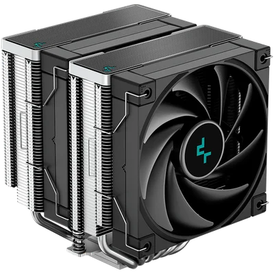 Охладител за процесор PROTECH DeepCool AK620 R-AK620-BKNNMT-G, 2x120mm PWM вентилатор, 6 heatpipes, TDP 260W, LGA2066/2011-v3/2011/1700/1200/115x, AMD AM5/AM4, 129x138x160mm, Черен