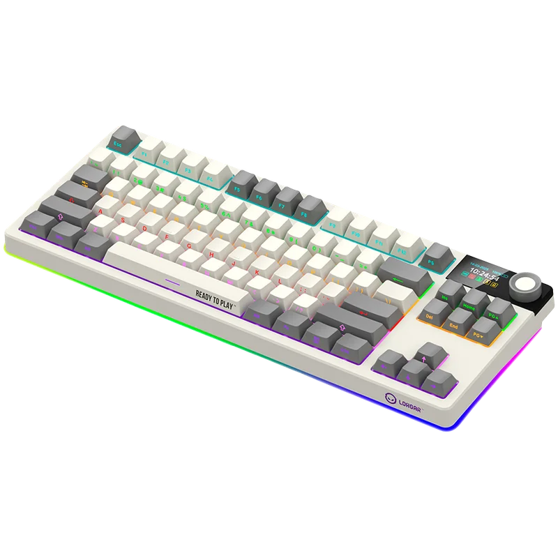 LORGAR KBP70TKLW, Wireless TKL Mechanical Gaming Keyboard Pro, Beige, EN layout