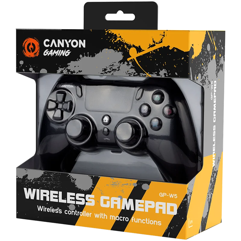 CANYON gamepad GP-W5 PS4 Wireless Black