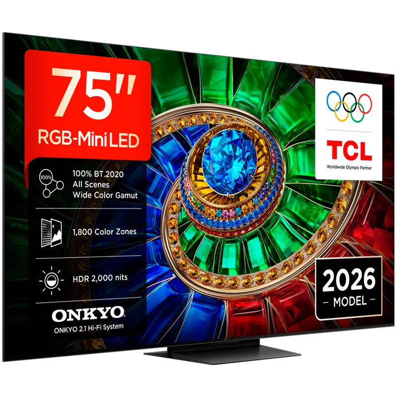 TCL 75RM7L 75'' Commercial Display 16/7 Operation Built-in 2.4/5GHz Wi-Fi, MIMO DVB-C Pan EU
