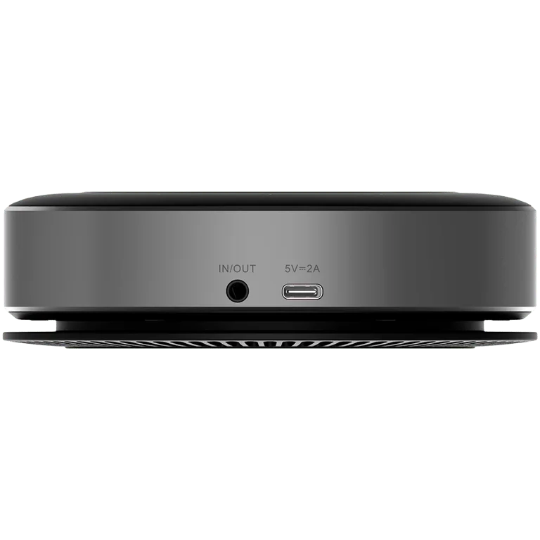 Prestigio Solutions Video Conferencing Speakerphone Alpha: 5W, 6 mic, 5m (Radius), Wireless charging, Connection via USB Type-C, AUX or BT4.2+EDR
