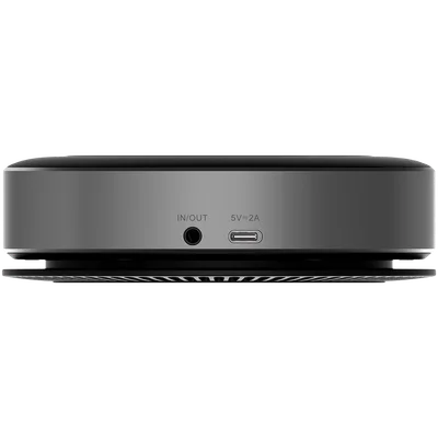 Prestigio Solutions Video Conferencing Speakerphone Alpha: 5W, 6 mic, 5m (Radius), Wireless charging, Connection via USB Type-C, AUX or BT4.2+EDR