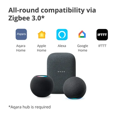 Смарт стенен ключ AQARA – WS-EUK01, ZigBee, 1 бутон, бял