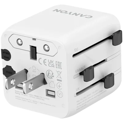 CANYON Travel Adapter OnTour One EU/UK/US/AUS White